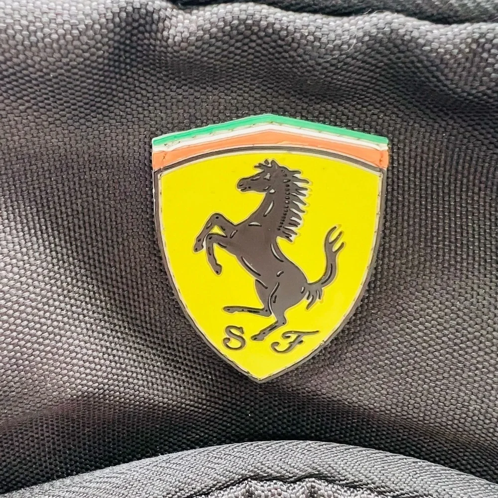 Ferrari Black Scuderia Backpack with Iconic Logo